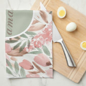 Watercolor Bloempatroon Je Bent Verbazingwekkend Theedoek (Quarter Fold)