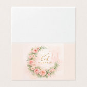 Watercolor Bloemrijke Eid Mubarak Kaart – Romantis (Buitenkant ongevouwen)