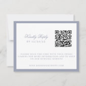 Watercolor Bloemrijke Tuinfeest Wapenschild Bruilo RSVP Kaartje (Voorkant)