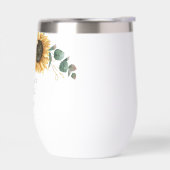 Watercolor Bloemstuk Zonnebloem Bruiloftsfeest (Links)