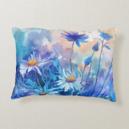 Watercolor Bloesems: Accent Bloemenkussen Kussen