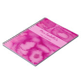 Watercolor Bloesems Roze Aanpasbaar Notitieboek (Linkerzijde)