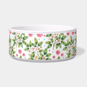Watercolor Bloesemtak Bloemmotief Voerbakje