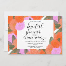 Watercolor Bloom Boeket Bruidsjurk Carnation 
