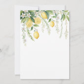 Watercolor Blooming Lemons Retirement  Kaart (Achterkant)