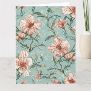 Watercolor Blooms Verjaardagskaart Kaart