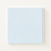 Watercolor Blue Bow Baptism Guest Book Notitieboek (Achterkant)