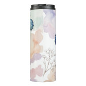 Watercolor Blue Butterflies Mug Design – Elegant Thermosbeker (Achterkant)