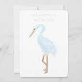 Watercolor Blue Crane Kaart (Voorkant)