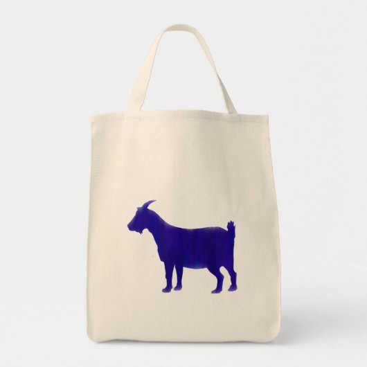 Watercolor Blue Goat Tote Tote Bag (Voorkant)