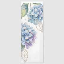 Watercolor Blue Hydrangea