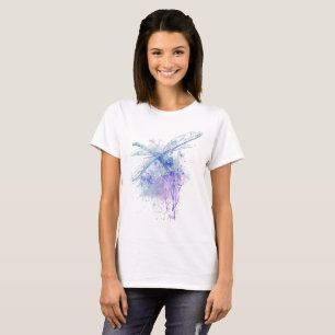 Watercolor Blue Mauve Draairy T-shirt