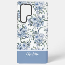 Watercolor Blue Roses MagSafe Tough Samsung Galaxy Hoesje