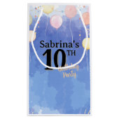 Watercolor Blue Sky Klein Cadeauzakje (Achterkant)