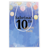 Watercolor Blue Sky Medium Cadeauzakje (Voorkant)