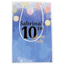 Watercolor Blue Sky Medium Cadeauzakje