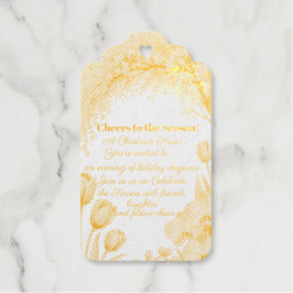 Watercolor Blue Tree Christmas Thank You Card  Cadeaulabels