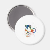 Watercolor bmx bike magneet (Voorkant / Achterkant)