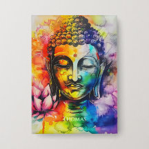 Watercolor Boeddha Regenboog Gepersonaliseerde Naa