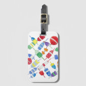 Watercolor boei bagage label (Voorkant (verticaal))