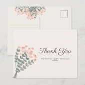 Watercolor Boeket Bloemen Bedankkaartjes Briefkaart (Voorkant / Achterkant)