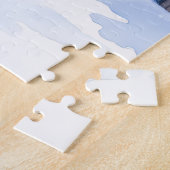 Watercolor Boerboel Farmhouse Gate Christmas Legpuzzel (Zijkant)