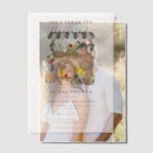 Watercolor Boerenbloemenmarkt Bruidsdouche Vellum Uitnodigingen (Offset (Koppel))