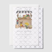 Watercolor Boerenbloemenmarkt Bruidsdouche Vellum Uitnodigingen (Offset (Uitnodiging))