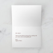 Watercolor Boheemse Bloemen Bedankkaart (Binnen)