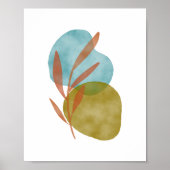 Watercolor Boho Abstracte Vormen Kunst Poster (Voorkant)