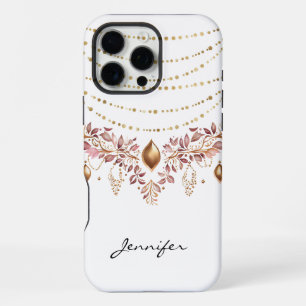 Watercolor Boho Blad Native American iPhone 16 Pro Max Hoesje