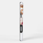 Watercolor Boho Blad Veer iPhone Hoesje (Rechterkant)