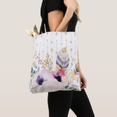 Watercolor Boho Boeket Tote Bag (Dichtbij)