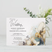 Watercolor Boho Calla lelie Bloemig  Kaart (Staand voorkant)