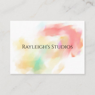 Watercolor Boho Cottage Shabby Chic Business Card Visitekaartje