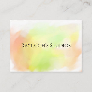 Watercolor Boho Cottage Shabby Chic Zakelijke Kaar Visitekaartje