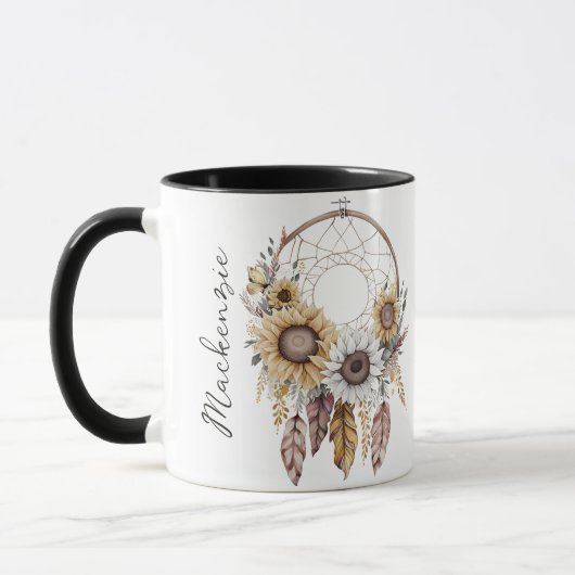 Watercolor Boho Droomvanger Mok (Links)