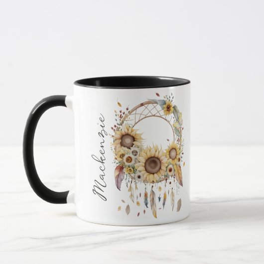 Watercolor Boho Droomvanger Mok (Links)