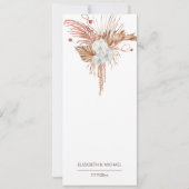 Watercolor Boho Floral    Kaart (Achterkant)