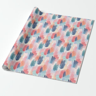 Watercolor Boho Kwastmarkeringen Cadeaupapier