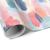 Watercolor Boho Kwastmarkeringen Cadeaupapier (Rol Hoek)