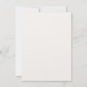 Watercolor Boho Neutral Wedding Details Card Notitiekaartje (Achterkant)