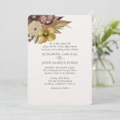 Watercolor Boho Neutral Wedding  Kaart (Staand voorkant)