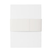 Watercolor Boho Neutral Wedding  Uitnodigingen Wikkel (Achterkant Voorbeeld)