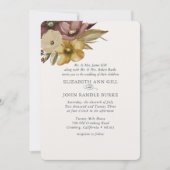 Watercolor Boho Neutrale Trouw  Kaart (Voorkant)