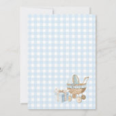 Watercolor Boho Nursery boy  baby shower Kaart (Achterkant)