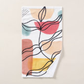 Watercolor Boho Patroon   Bad Handdoek (Handdoek)