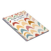 Watercolor Boho Regenboog Notitieboek (Rechterzijde)