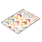 Watercolor Boho Regenboog Notitieboek (Linkerzijde)