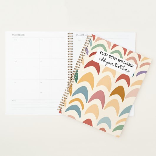Watercolor Boho Regenboog Planner (Display)
